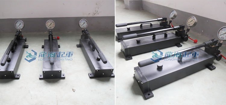 帶壓力表手動液壓泵實(shí)物圖