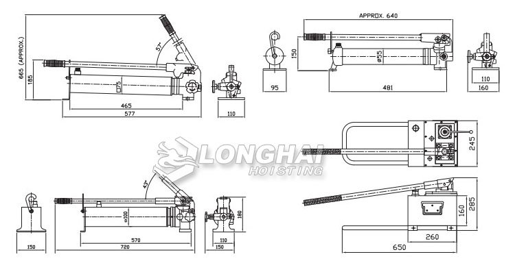 韓國Tonners手動泵尺寸圖 韓國Tonners手動泵尺寸圖