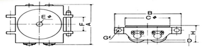 DUW-S型DAIKI搬運小坦克尺寸圖